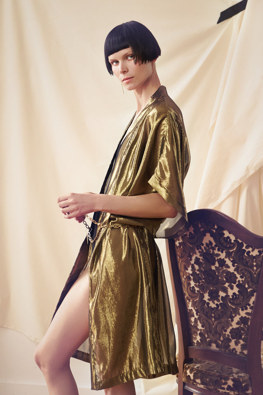 Golden Silk Robe