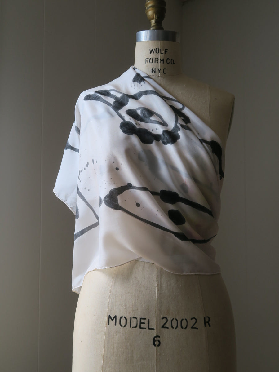 Aves Silk Scarf