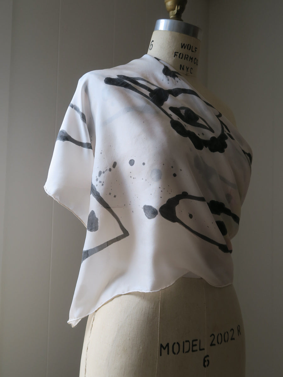 Aves Silk Scarf