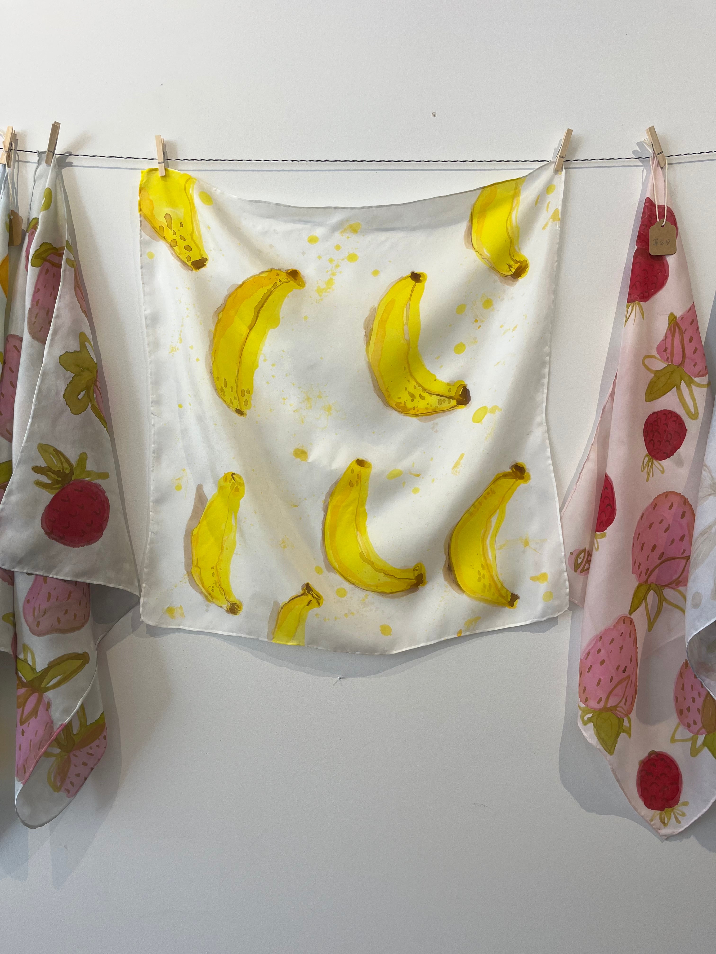 Banana me Silk Scarf