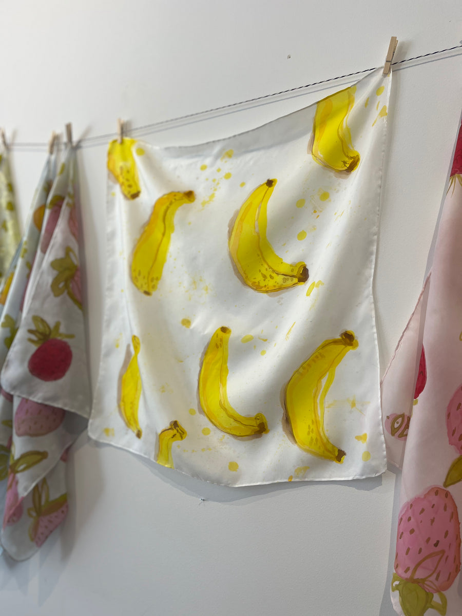 Banana me Silk Scarf