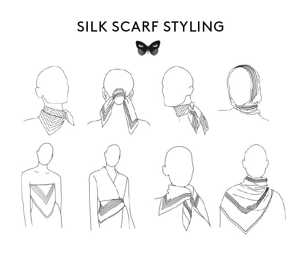 Aves Silk Scarf