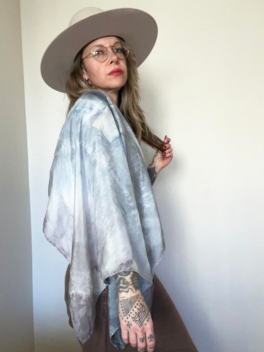 Coastal Ocean Silk Scarf