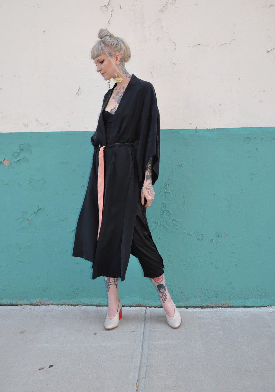 Black Luxe Duster